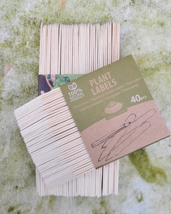 Houten Labels S+M