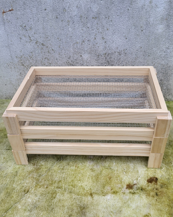 Zaden en bloemen droogrek